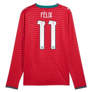 Portugal Hemmatröja VM 2026 João Félix 11 Herr Långärmad Fotbollströja