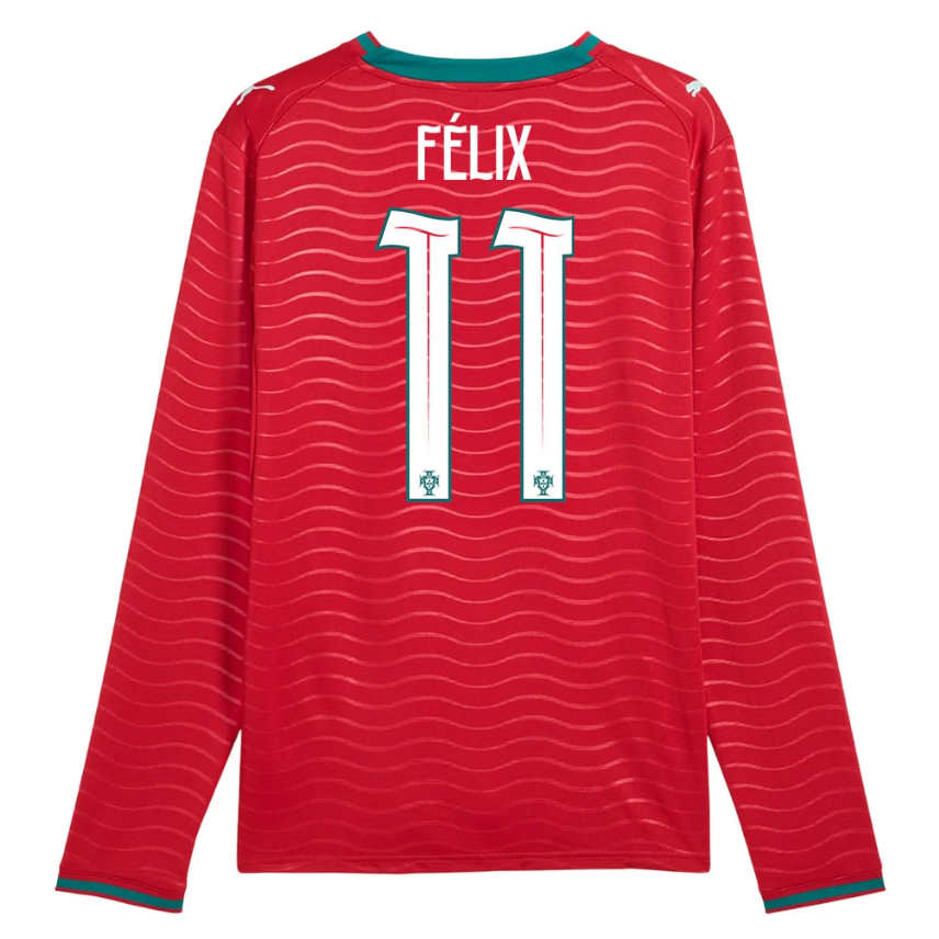 Portugal Hemmatröja VM 2026 João Félix 11 Herr Långärmad Fotbollströja