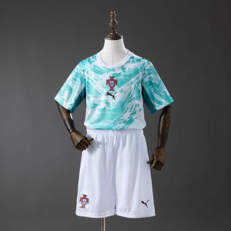 Portugal VM 2026 Bortaställ Barn Fotbollsset Tröja och Shorts