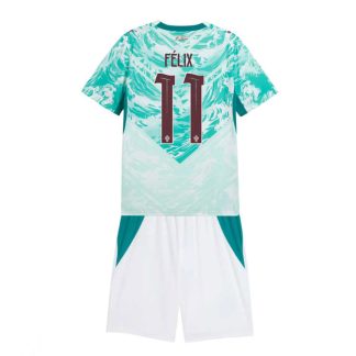Portugal VM 2026 Bortaställ Barn João Félix 11 Fotbollsset (Tröja + Shorts)
