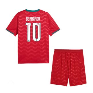 Portugal VM 2026 Hemmaställ Barn Bernardo Silva 10 Fotbollsset (Tröja + Shorts)