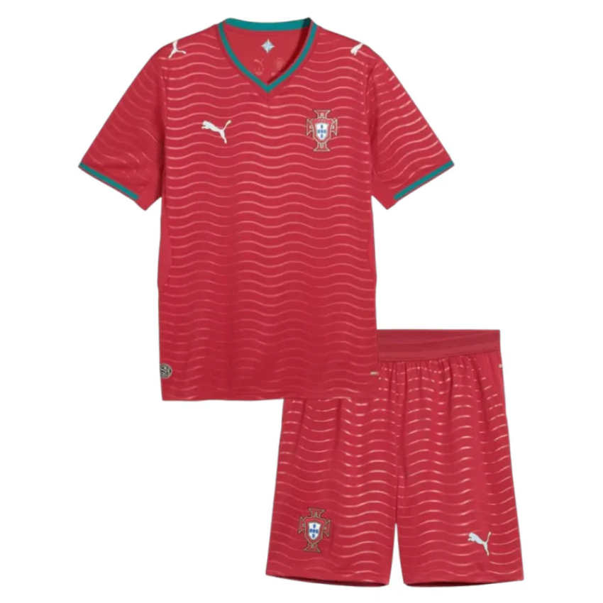Portugal VM 2026 Hemmaställ Barn Fotbollsset (Tröja + Shorts)