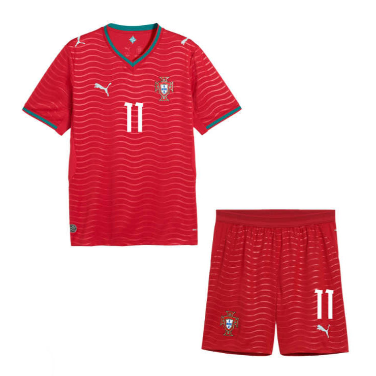 Portugal VM 2026 Hemmaställ Barn João Félix 11 Fotbollsset (Tröja + Shorts)