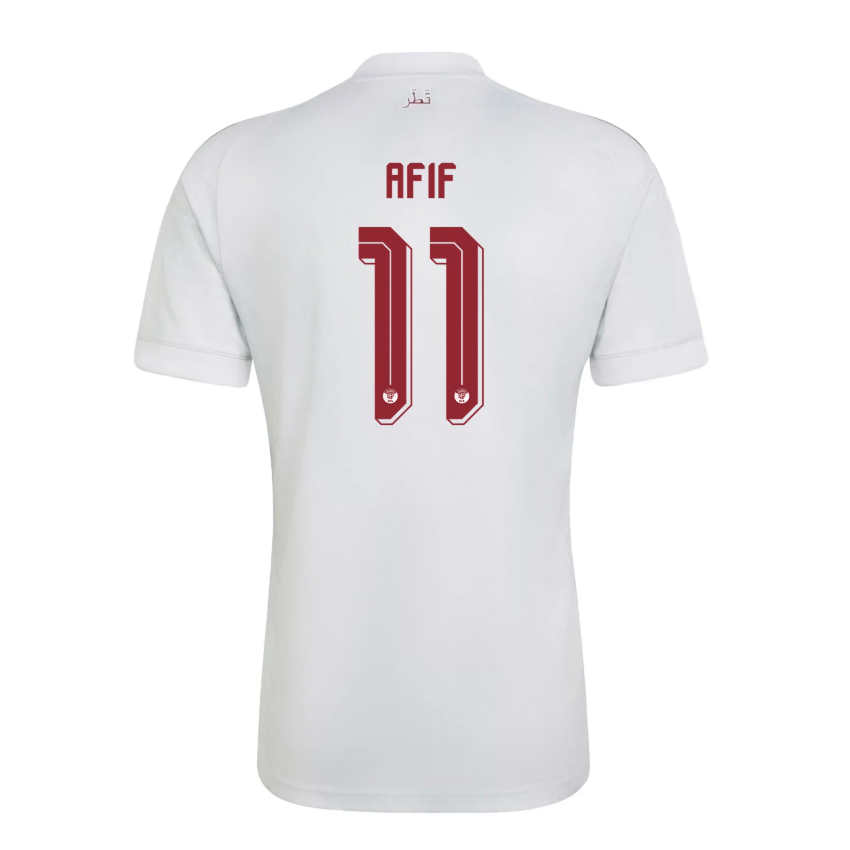 Qatar VM 2026 Bortatröja Akram Afif 11 Fotbollströja Herr
