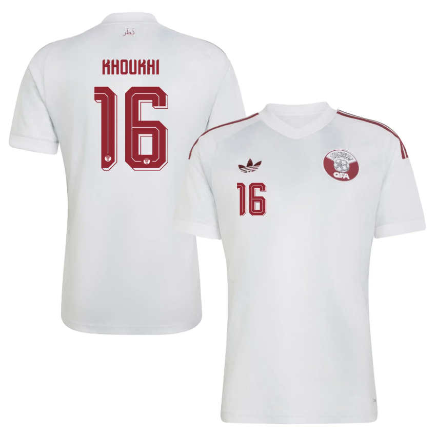 Qatar VM 2026 Bortatröja Boualem Khoukhi 16 Fotbollströja Herr