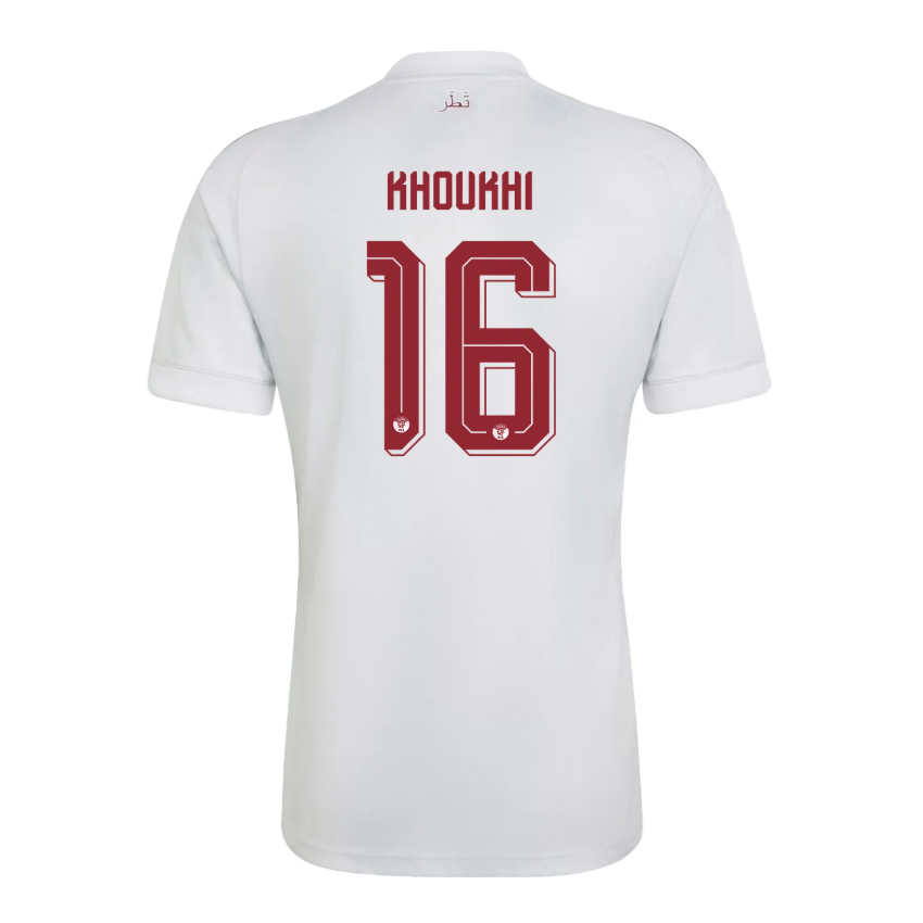 Qatar VM 2026 Bortatröja Boualem Khoukhi 16 Fotbollströja Herr