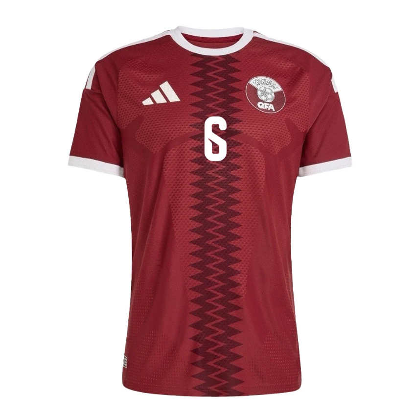 Qatar VM 2026 Hemmatröja Abdulaziz Hatem 6 Fotbollströja Herr