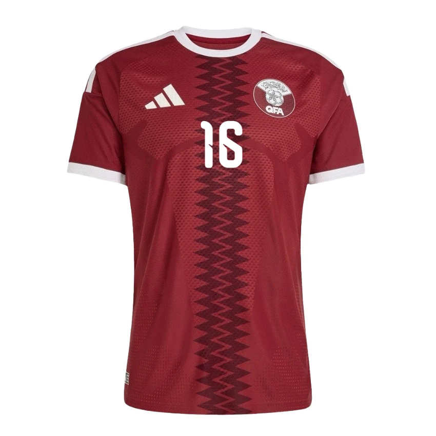 Qatar VM 2026 Hemmatröja Boualem Khoukhi 16 Fotbollströja Herr