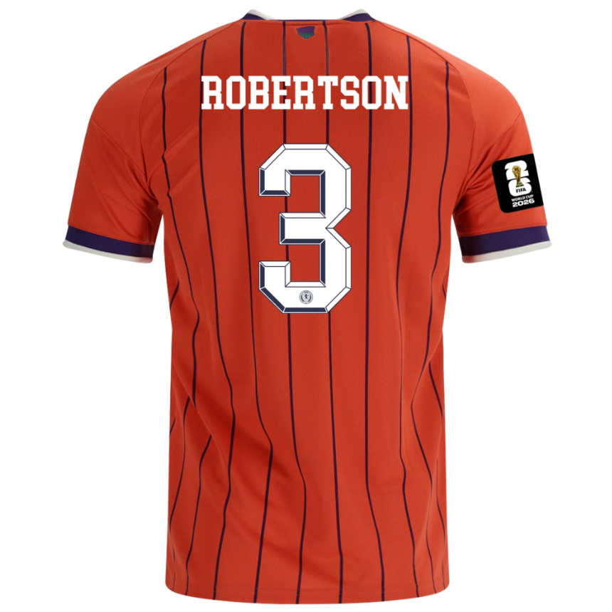 Skottland Bortatröja VM 2026 Andy Robertson 3 Herr Fotbollströja med VM-Patch