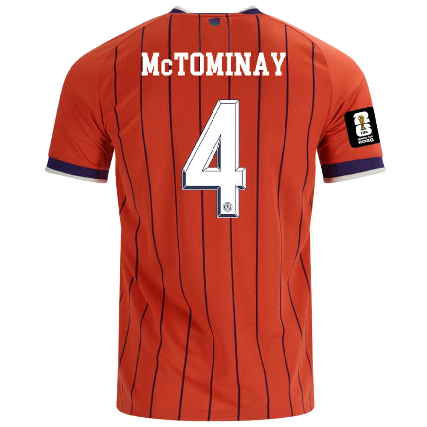 Skottland Bortatröja VM 2026 Scott McTominay 4 Herr Fotbollströja med VM-Patch