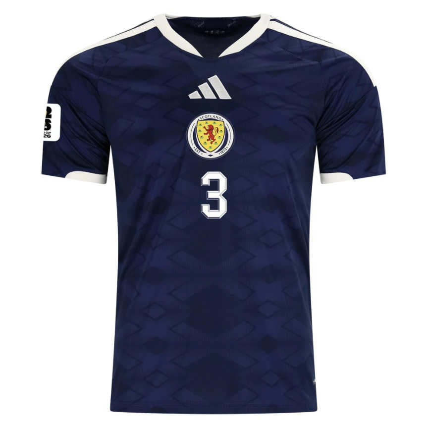 Skottland Hemmatröja VM 2026 Andy Robertson 3 Herr Fotbollströja med VM-Patch