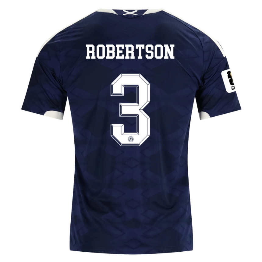 Skottland Hemmatröja VM 2026 Andy Robertson 3 Herr Fotbollströja med VM-Patch