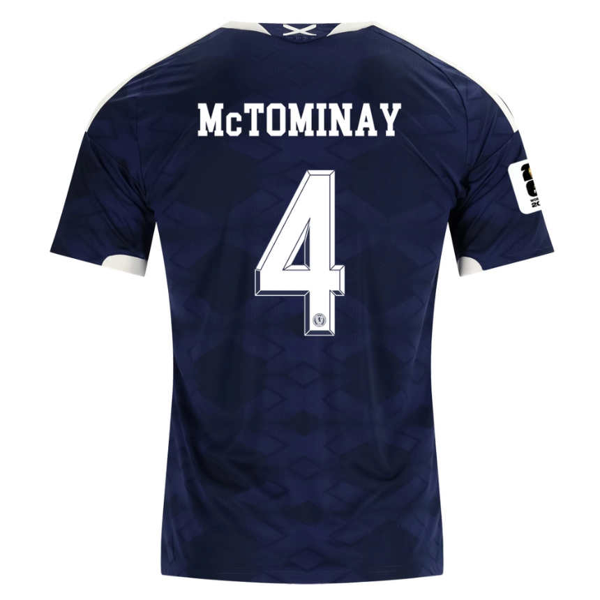 Skottland Hemmatröja VM 2026 Scott McTominay 4 Herr Fotbollströja med VM-Patch