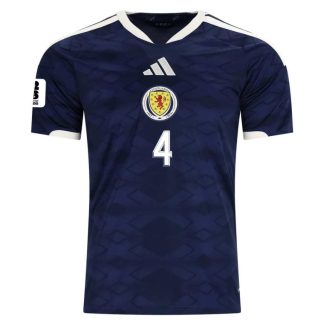 Skottland Hemmatröja VM 2026 Scott McTominay 4 Herr Fotbollströja med VM-Patch