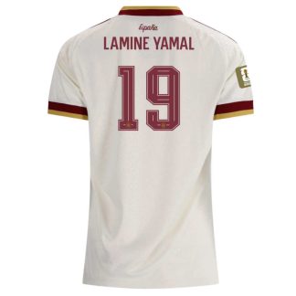 Spanien Bortatröja VM 2026 Lamine Yamal 19 Dam Fotbollströja med VM-Patch