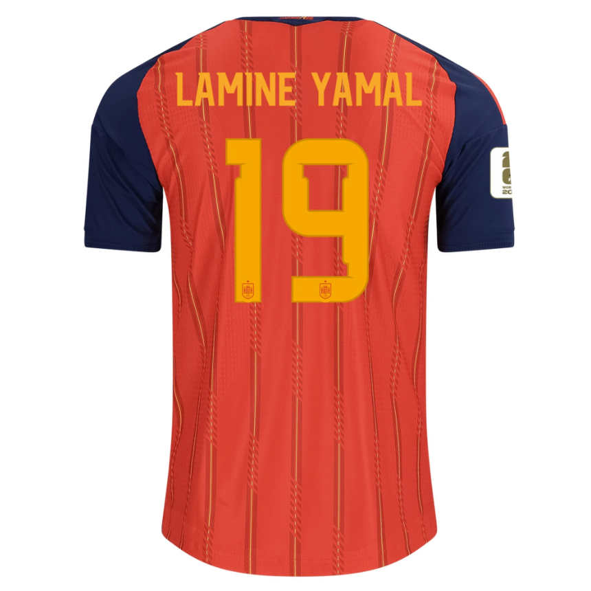 Spanien Hemmatröja VM 2026 Lamine Yamal 19 Herr Fotbollströja med VM-Patch