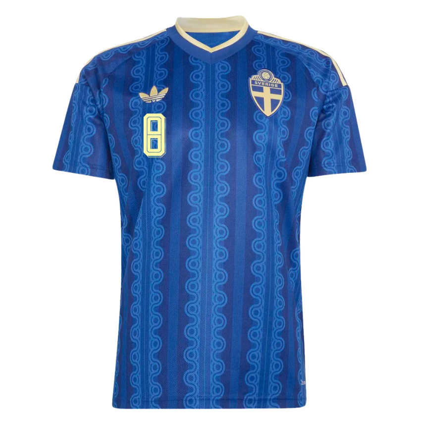 Sverige Bortatröja VM 2026 Daniel Svensson 8 Herr Fotbollströja