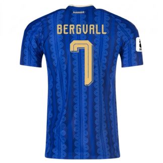 Sverige Bortatröja VM 2026 Lucas Bergvall 7 Herr Fotbollströja med VM-Patch