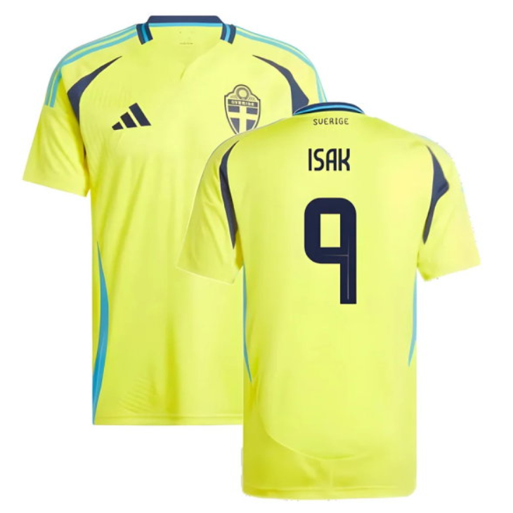 Sverige Hemmatröja 2024/25 Alexander Isak 9 Herr Fotbollströja
