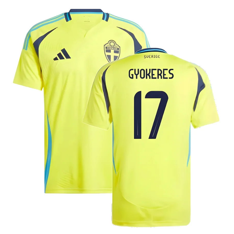Sverige Hemmatröja 2024/25 Viktor Gyökeres 17 Herr Fotbollströja