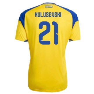 Sverige Hemmatröja VM 2026 Dejan Kulusevski 21 Herr Fotbollströja