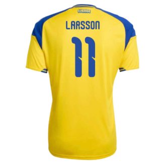 Sverige Hemmatröja VM 2026 Larsson 11 Herr Fotbollströja