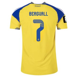 Sverige Hemmatröja VM 2026 Lucas Bergvall 7 Herr Fotbollströja med VM-Patch