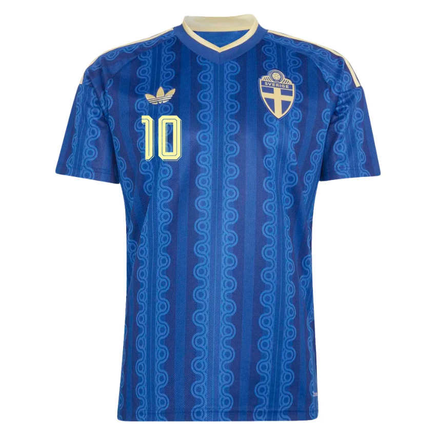 Sverige VM 2026 Bortatröja Benjamin Nygren 10 Herr Fotbollströja