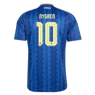 Sverige VM 2026 Bortatröja Benjamin Nygren 10 Herr Fotbollströja