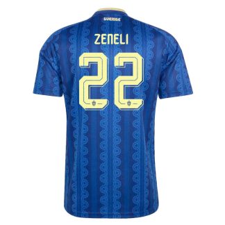 Sverige VM 2026 Bortatröja Besfort Zeneli 22 Herr Fotbollströja