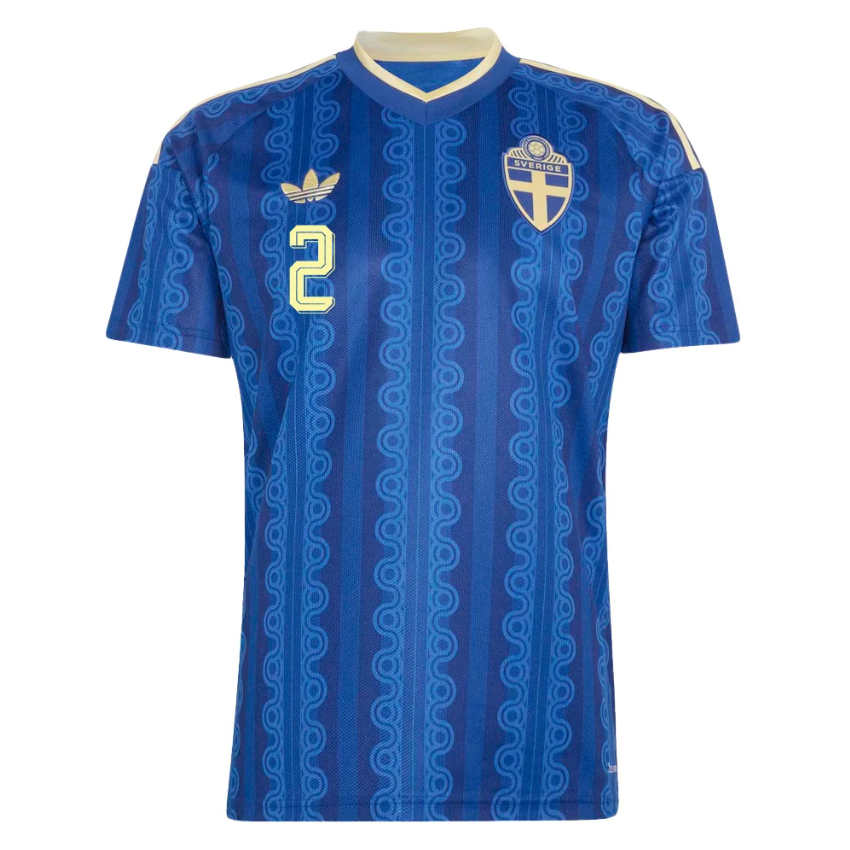 Sverige VM 2026 Bortatröja Gustaf Lagerbielke 2 Herr Fotbollströja