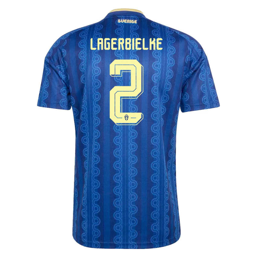 Sverige VM 2026 Bortatröja Gustaf Lagerbielke 2 Herr Fotbollströja