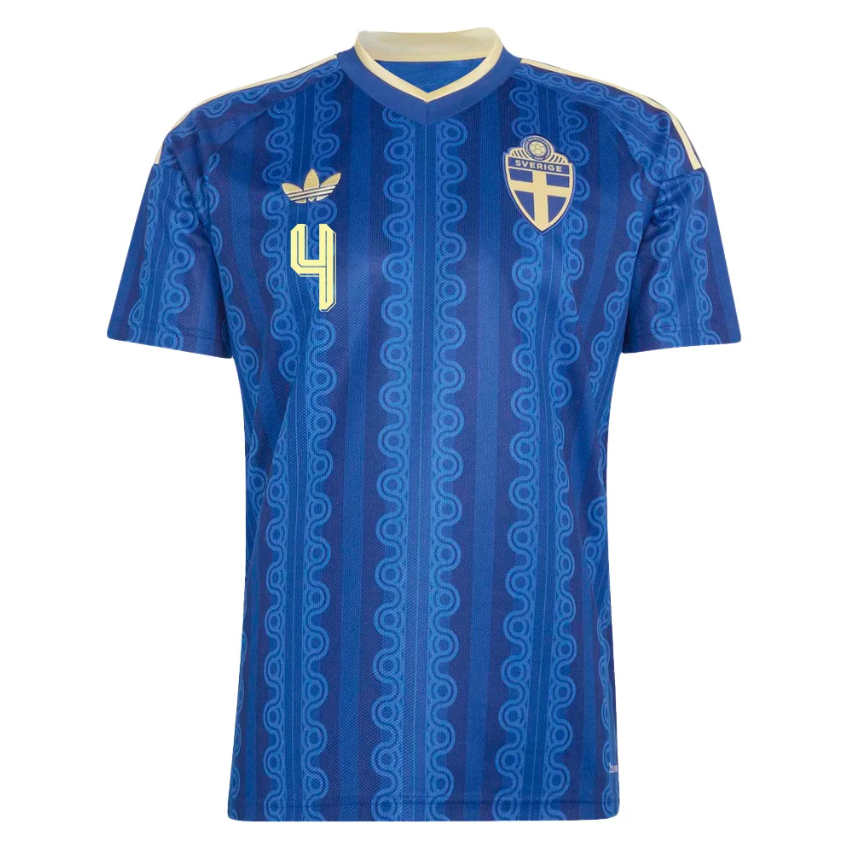 Sverige VM 2026 Bortatröja Isak Hien 4 Herr Fotbollströja