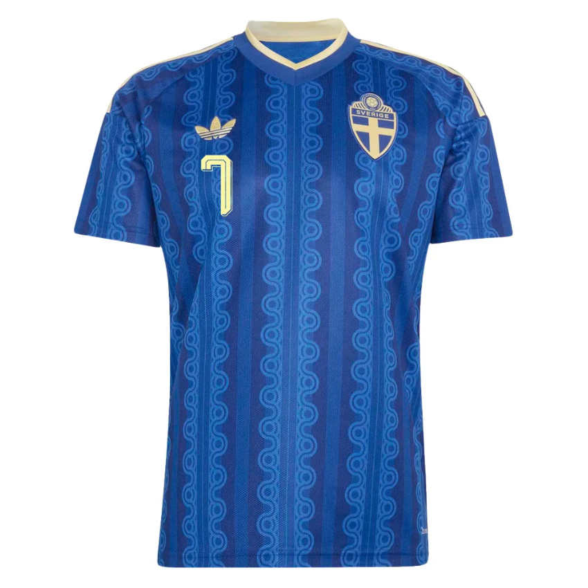 Sverige VM 2026 Bortatröja Lucas Bergvall 7 Herr Fotbollströja