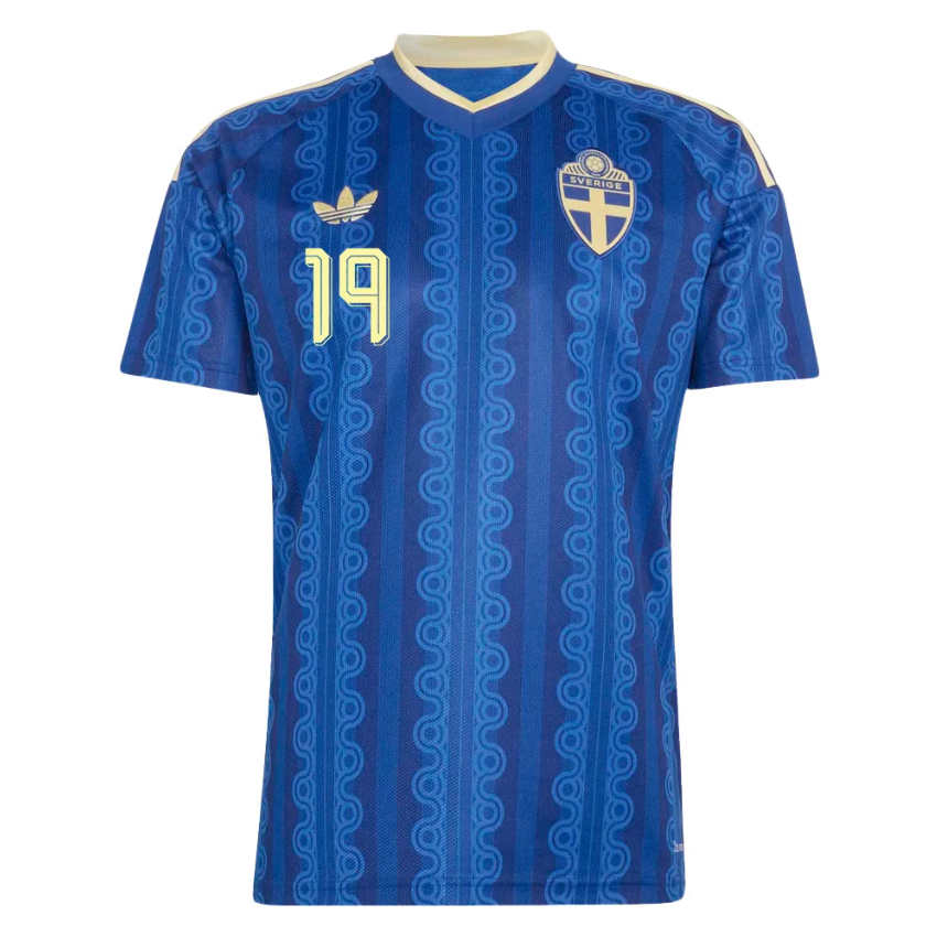 Sverige VM 2026 Bortatröja Mattias Svanberg 19 Herr Fotbollströja