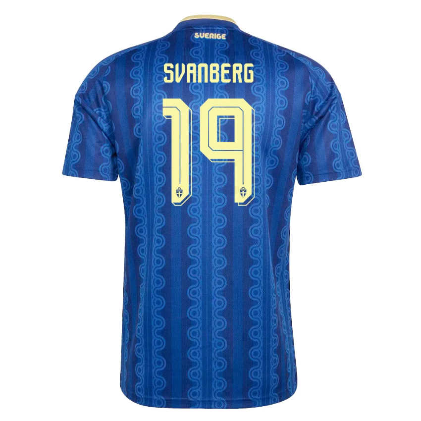 Sverige VM 2026 Bortatröja Mattias Svanberg 19 Herr Fotbollströja
