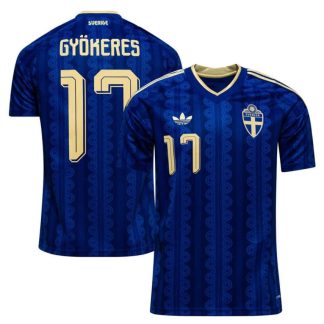 Sverige VM 2026 Bortatröja Viktor Gyökeres 17 Replica Fotbollströja Herr