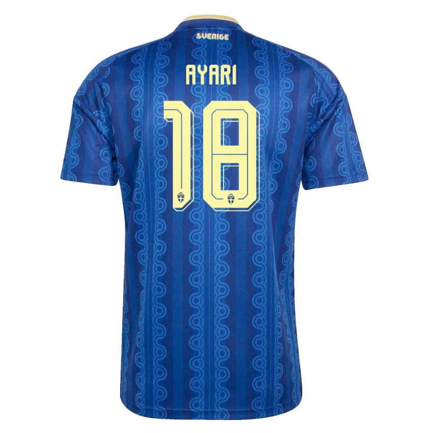 Sverige VM 2026 Bortatröja Yasin Ayari 18 Herr Matchtröja