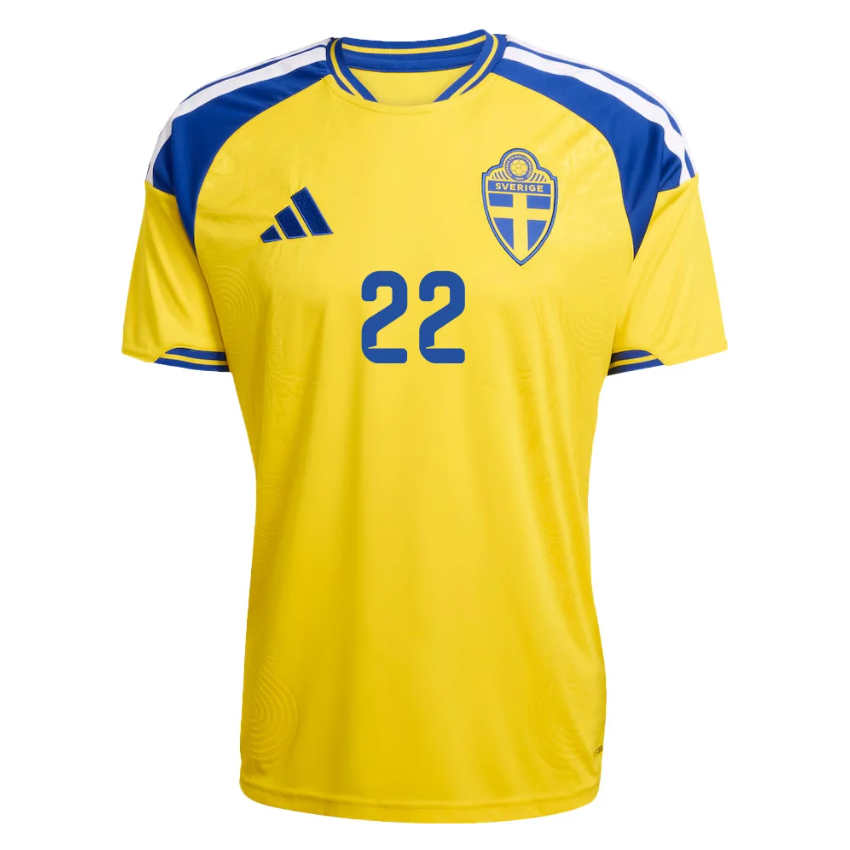 Sverige VM 2026 Hemmatröja Besfort Zeneli 22 Herr Fotbollströja