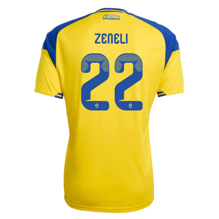 Sverige VM 2026 Hemmatröja Besfort Zeneli 22 Herr Fotbollströja