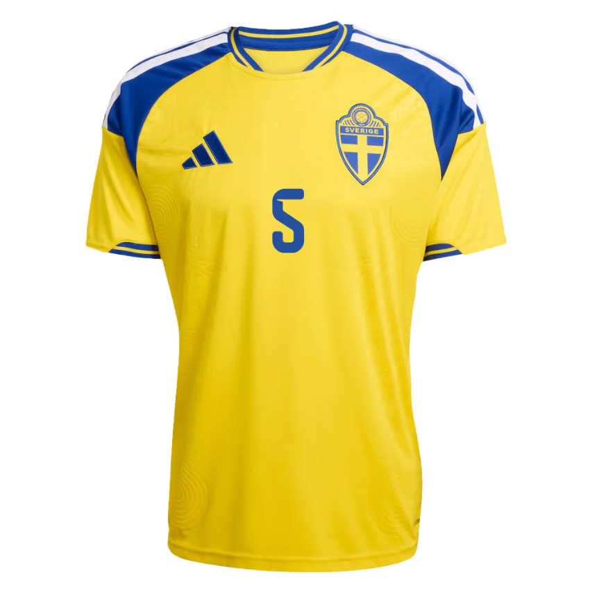Sverige VM 2026 Hemmatröja Gabriel Gudmundsson 5 Herr Fotbollströja
