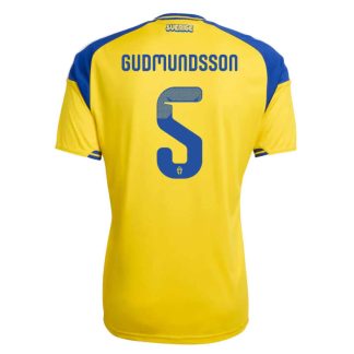 Sverige VM 2026 Hemmatröja Gabriel Gudmundsson 5 Herr Fotbollströja