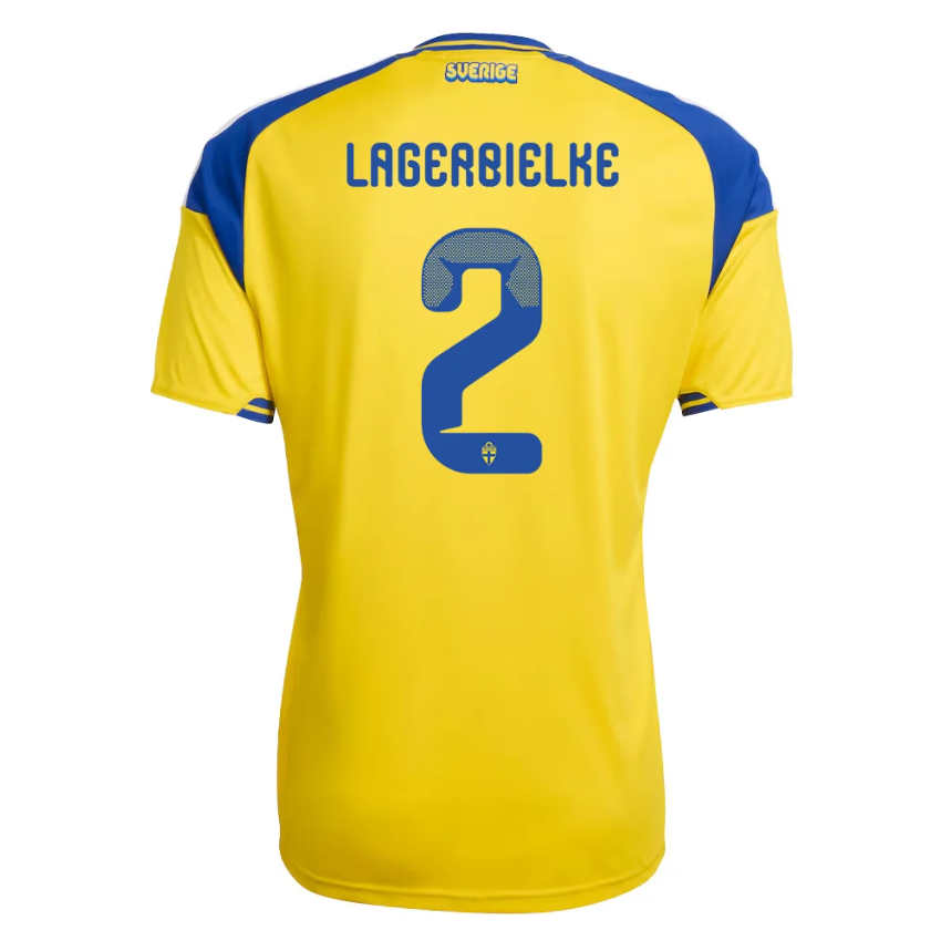 Sverige VM 2026 Hemmatröja Gustaf Lagerbielke 2 Herr Fotbollströja