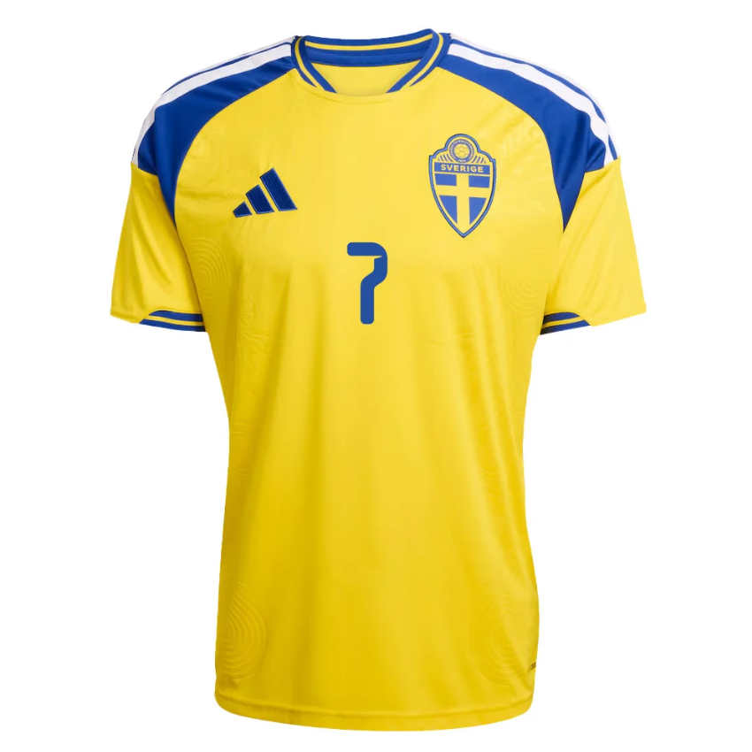 Sverige VM 2026 Hemmatröja Lucas Bergvall 7 Herr Fotbollströja