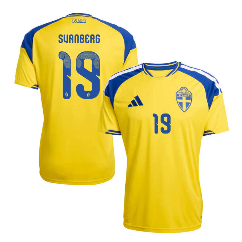 Sverige VM 2026 Hemmatröja Mattias Svanberg 19 Herr Fotbollströja