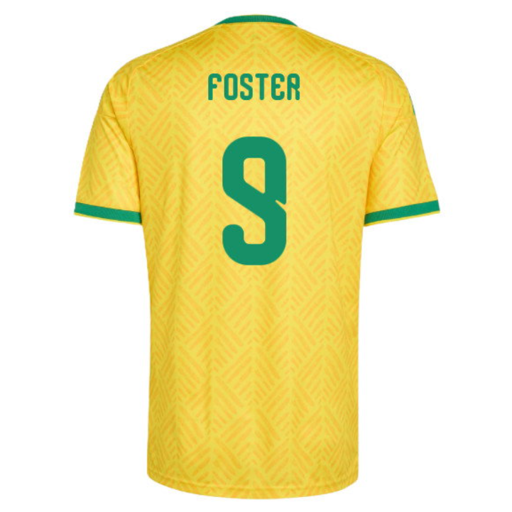 Sydafrika Hemmatröja VM 2026 Lyle Foster 9 Herr Kortärmad Fotbollströja