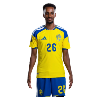 Taha Ali 26 – Sverige VM 2026 Hemmaställ Fotbollströja Herr