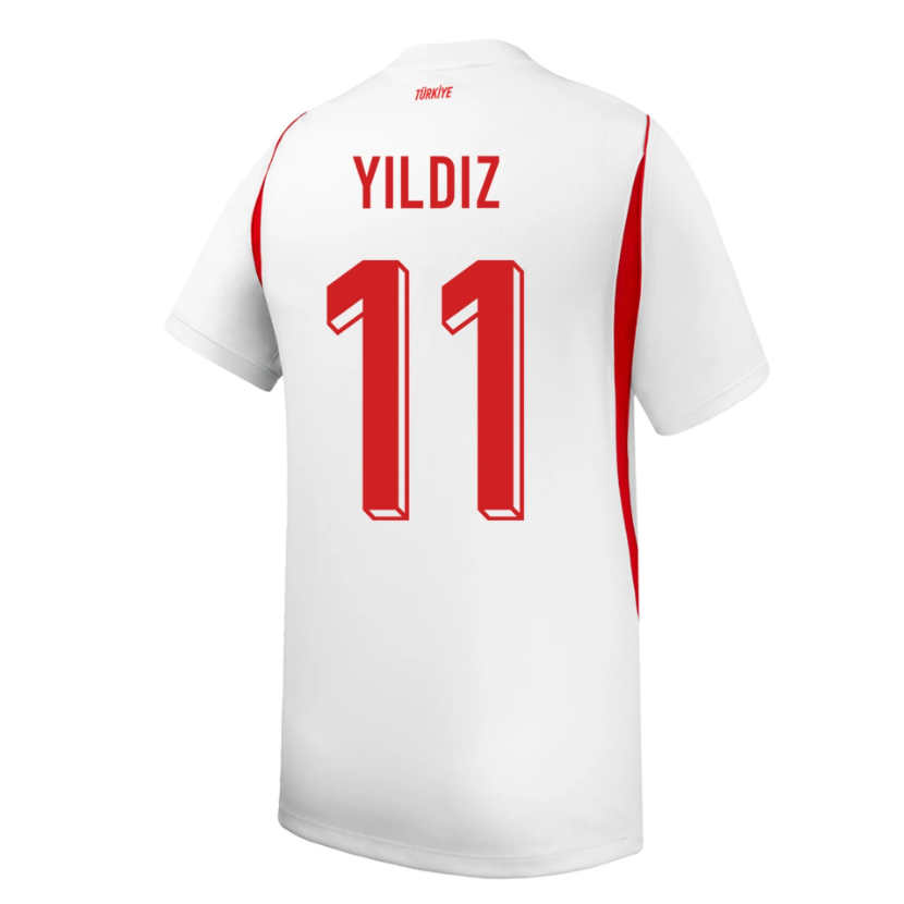 Turkiet Bortatröja VM 2026 Kenan Yıldız 11 Herr Fotbollströja