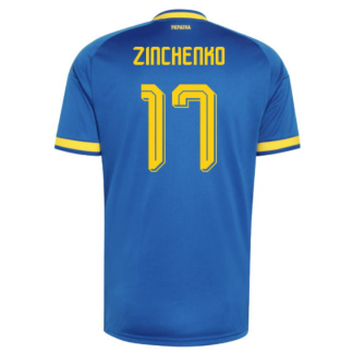 Ukraina Bortatröja VM 2026 Oleksandr Zinchenko 17 Herr Fotbollströja
