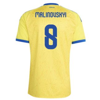 Ukraina Hemmatröja VM 2026 Ruslan Malinovskyi 8 Herr Fotbollströja